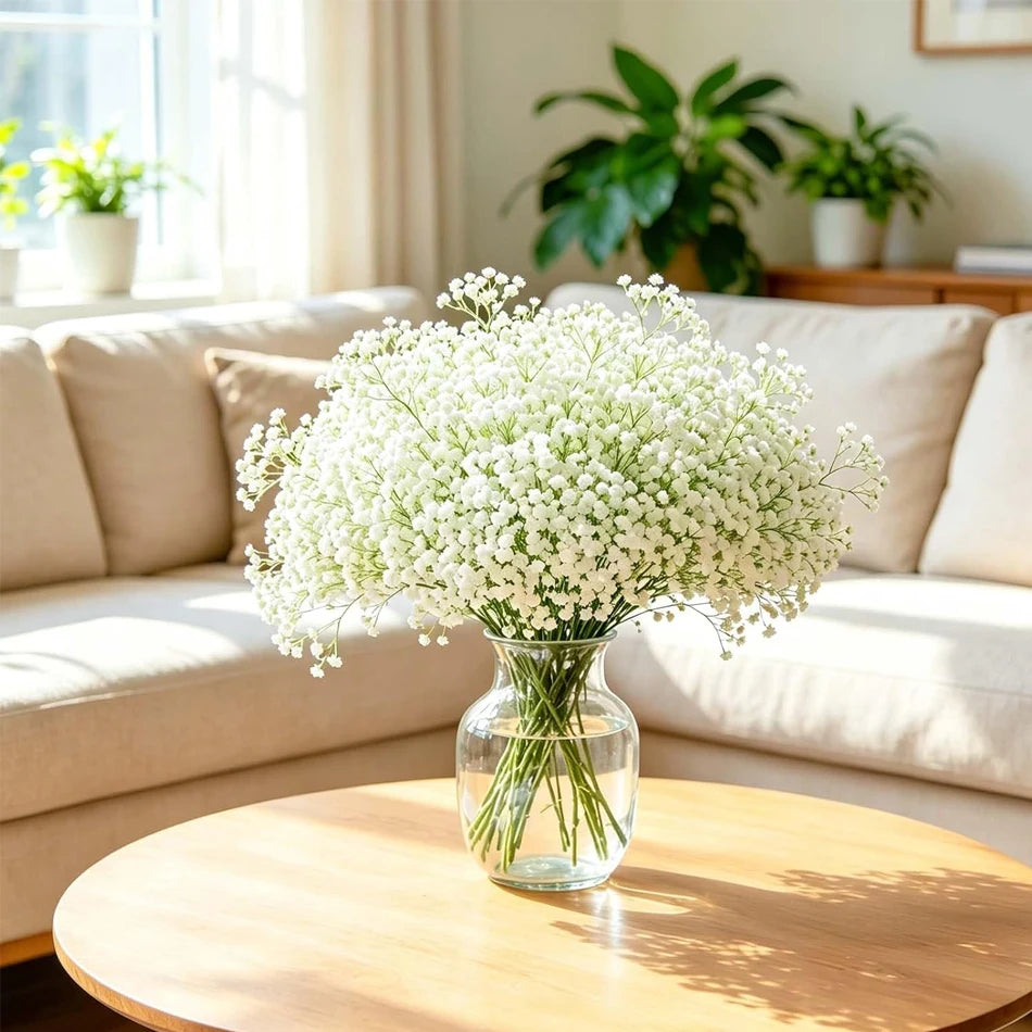 48 Pieces Babysbreath Artificial Flowers Starry Sky Bulk Wedding Decor