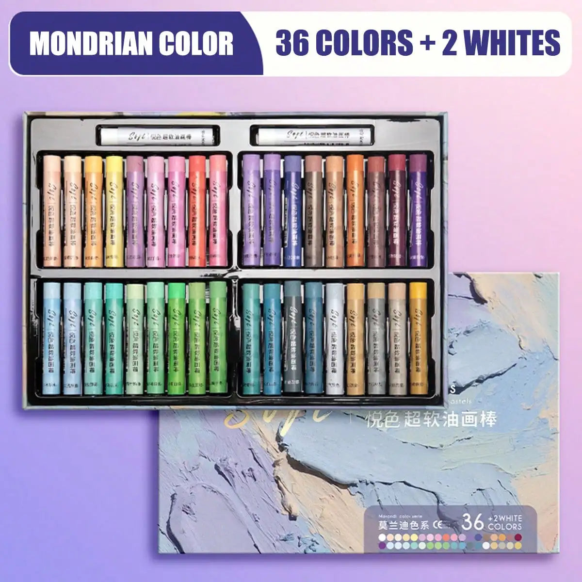 48-Piece Soft Oil Pastel Set For Art And Graffiti Drawing