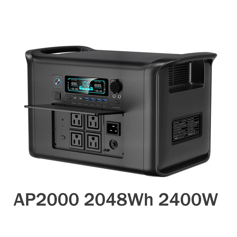 CTOLITY 2400W Power Station 1024Wh LiFePO4 Battery Solar