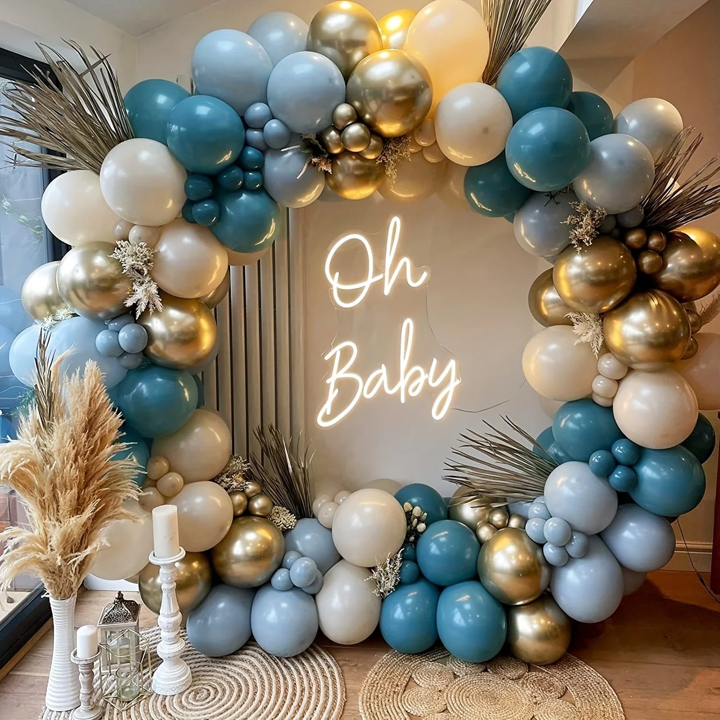 136 Piece Latex Balloons Garland Kit Beach Ocean Theme