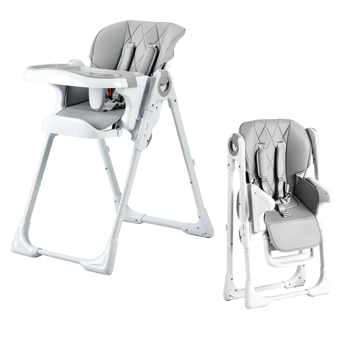 Adjustable Height And Recline Foldable Multifunctional Baby High Chair