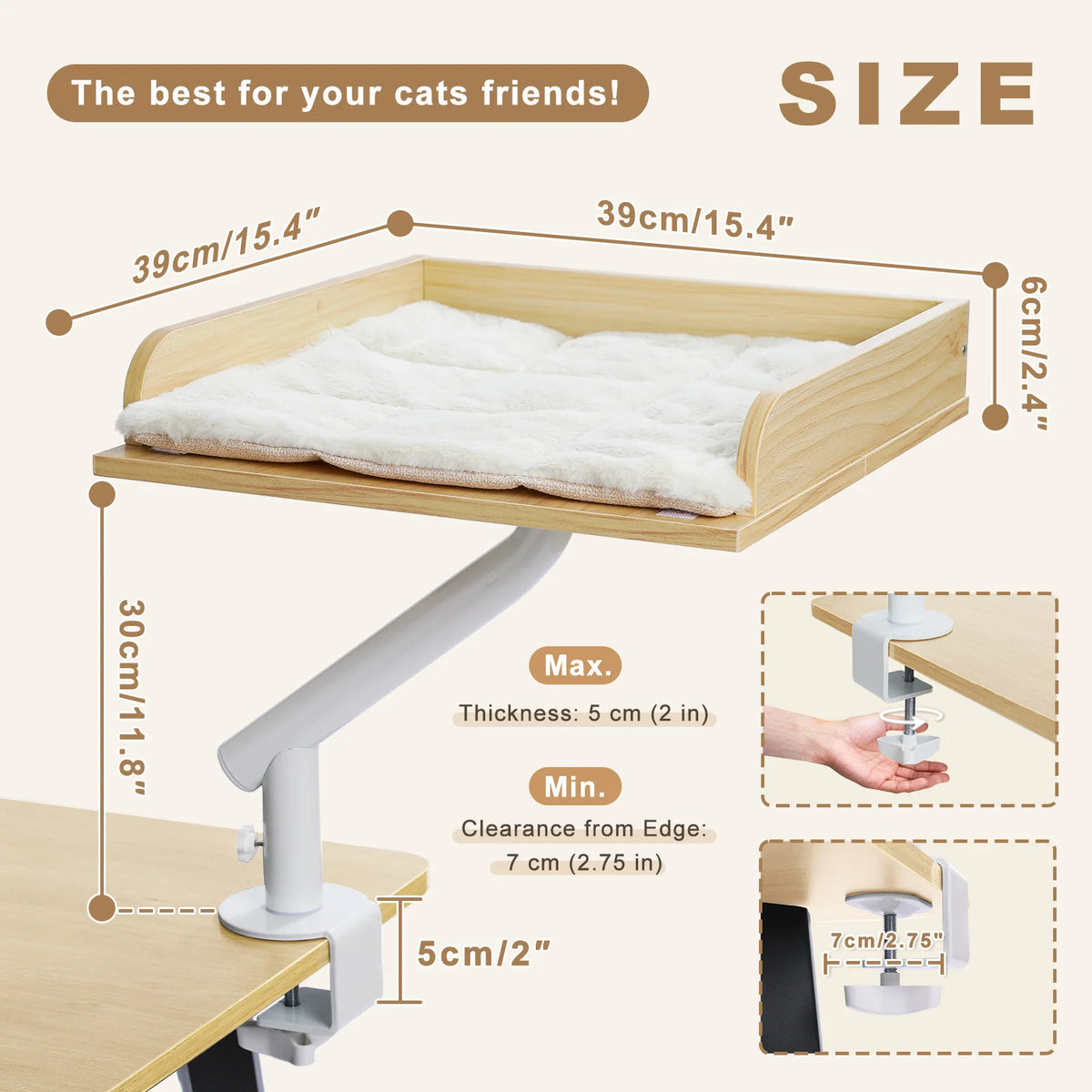 PAWZ Road 360 Degree Rotatable Cat Desk Bed And Hammock