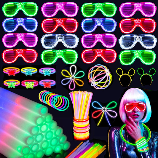 Party Glow Sticks And Led Glasses Light Up Party Favors