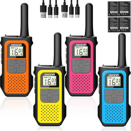 AWANFI Walkie Talkies Long Range 2 Way Radios VOX Outdoors