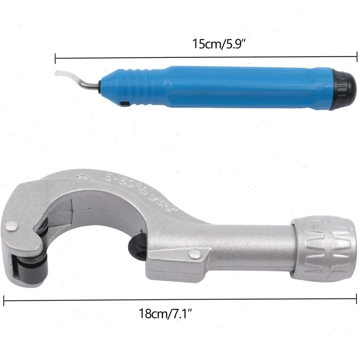 Hydraulic Tube Expander Tool,  Pipe Flaring Kit for Metalworking, 7 Interchangeable Heads （3/8'', 1/2'', 5/8'', 3/4'', 7/8'', 1'', 1-1/8''）, Strong Wear Resistance, Easy Installation, Industrial CNC Pipe Expansion