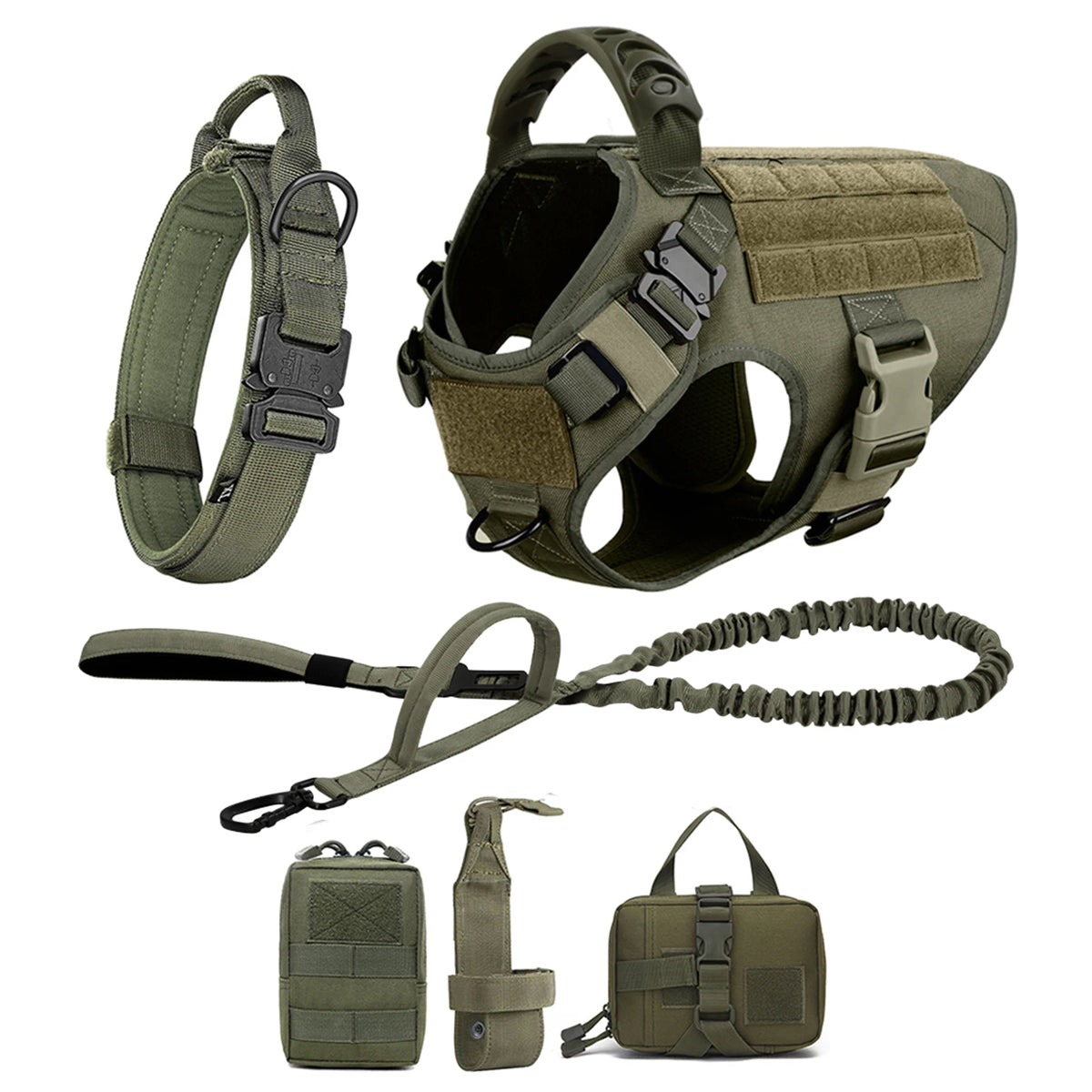 Durable Nylon Dog Harness And Leash Set For Daily Walks
