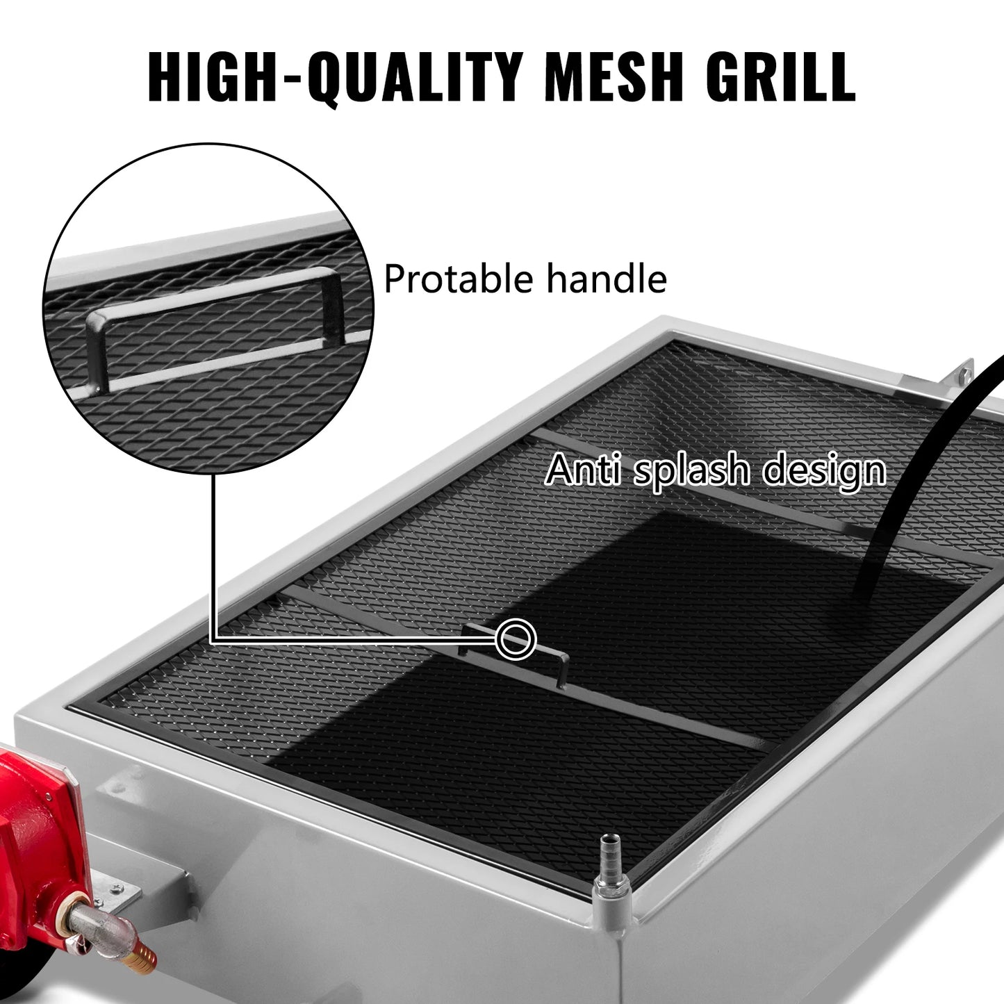 SucceBuy Low Profile Oil Drain Pan Foldable Handle And Casters