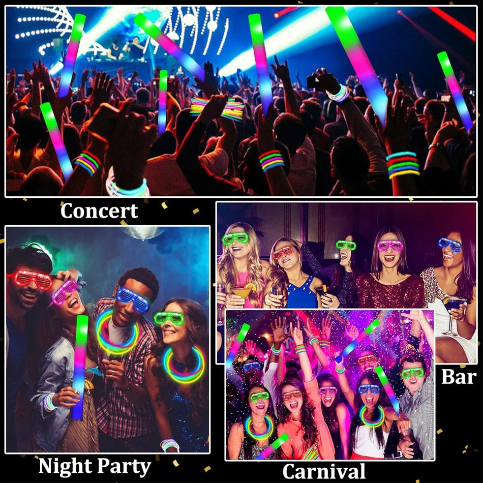 Party Glow Sticks And Led Glasses Light Up Party Favors
