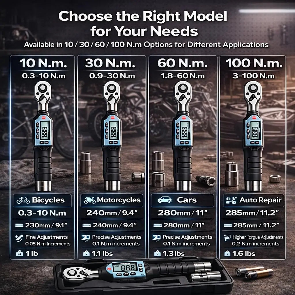 GOYOJO Digital Torque Wrench High Precision For Bikes And Cars
