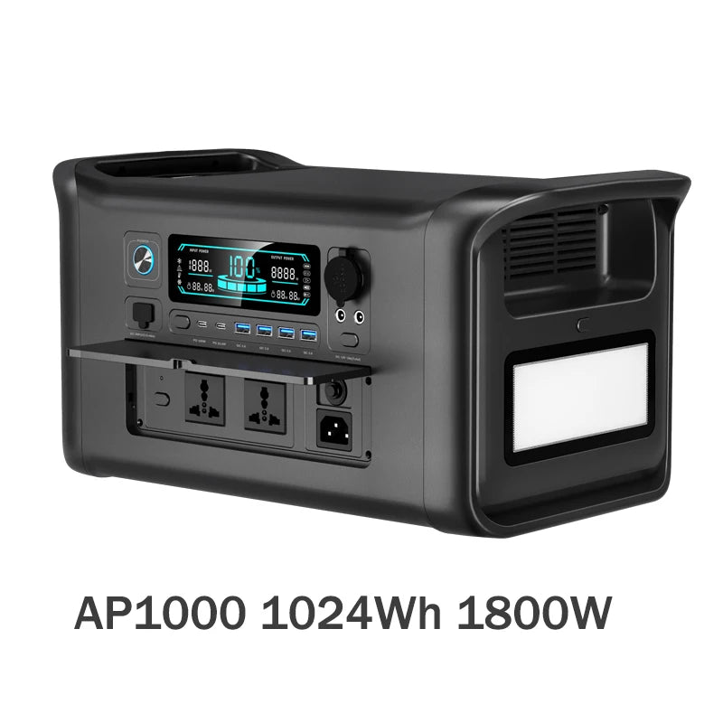 CTOLITY 2400W Power Station 1024Wh LiFePO4 Battery Solar