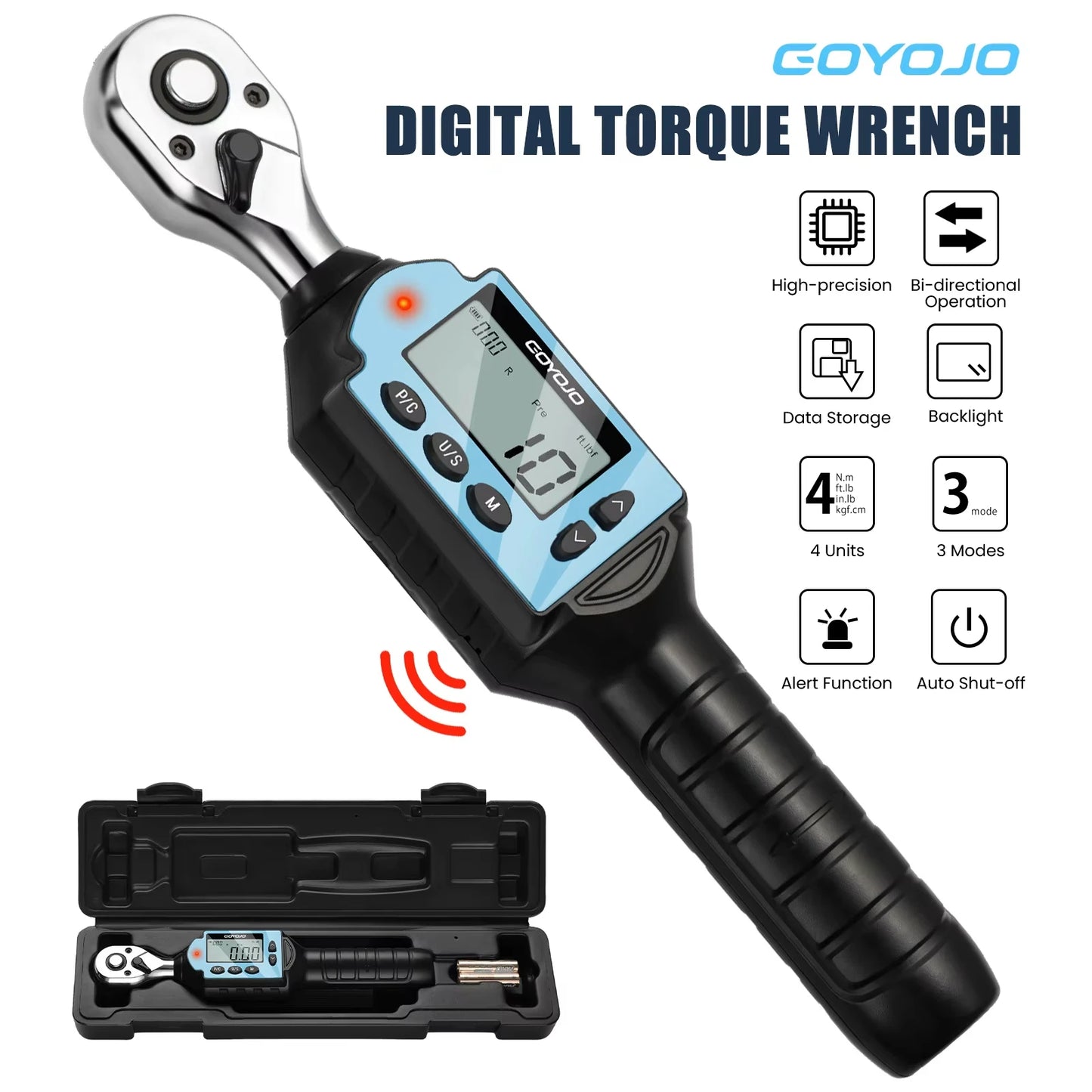 GOYOJO Digital Torque Wrench High Precision For Bikes And Cars
