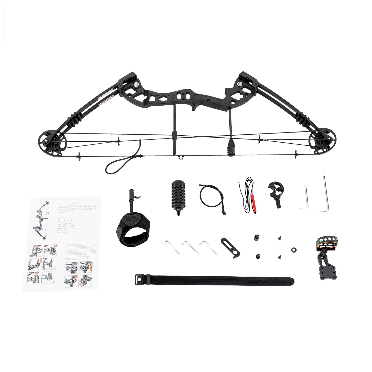 Compound Bow Set Right Hand Adults 30 55lb Draw Weight