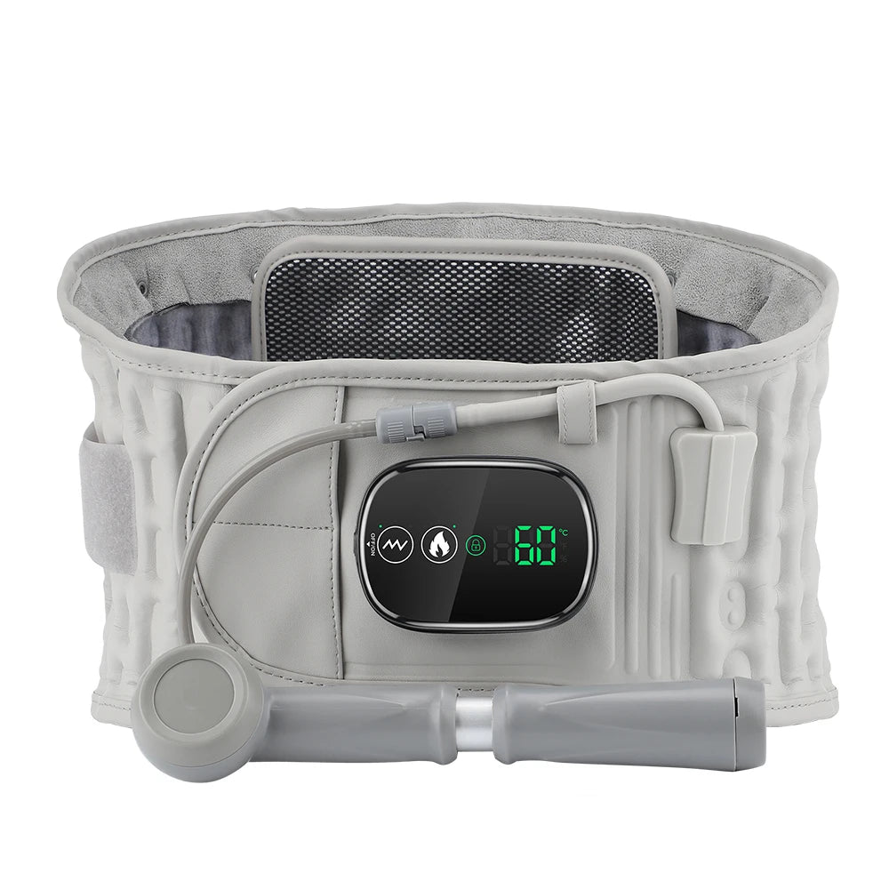 PASTSKY Rechargeable Heating Lumbar Traction Back Massage Support Device