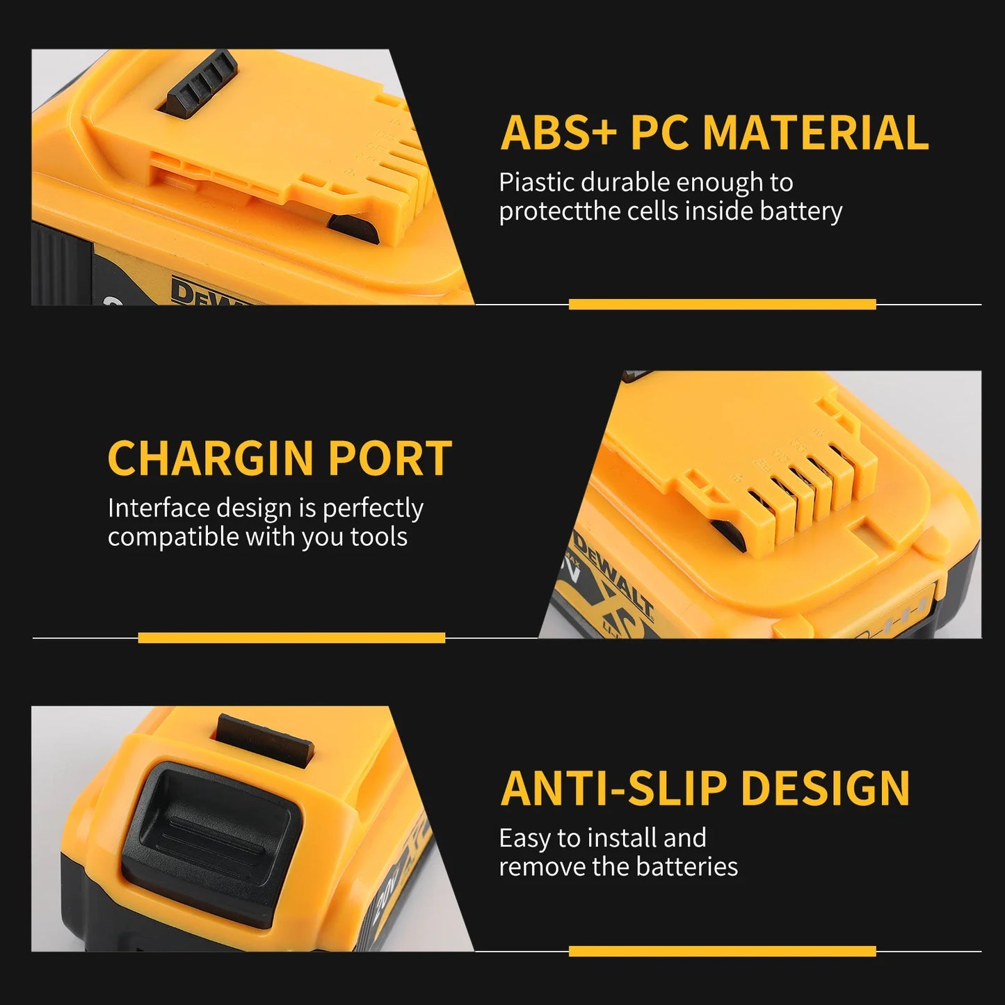 DEWALT DCB206 20V 6Ah Lithium Ion Battery Pack For Tools