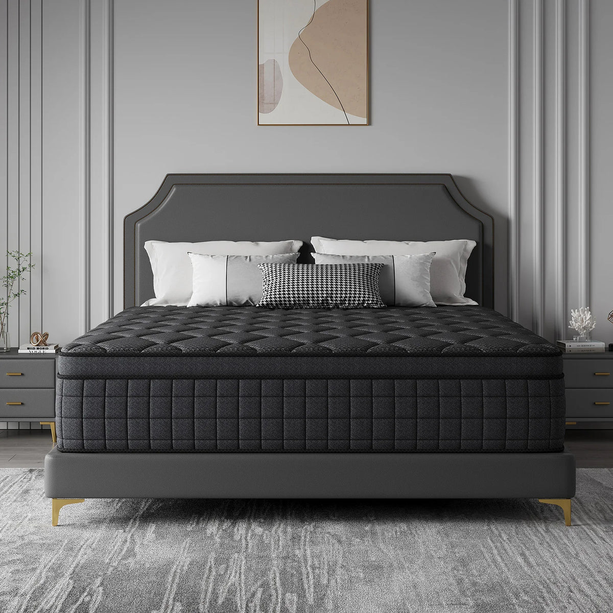 Ergonomic Hybrid Memory Foam Pocket Spring Mattress Medium Firm Feel