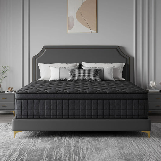Ergonomic Hybrid Memory Foam Pocket Spring Mattress Medium Firm Feel
