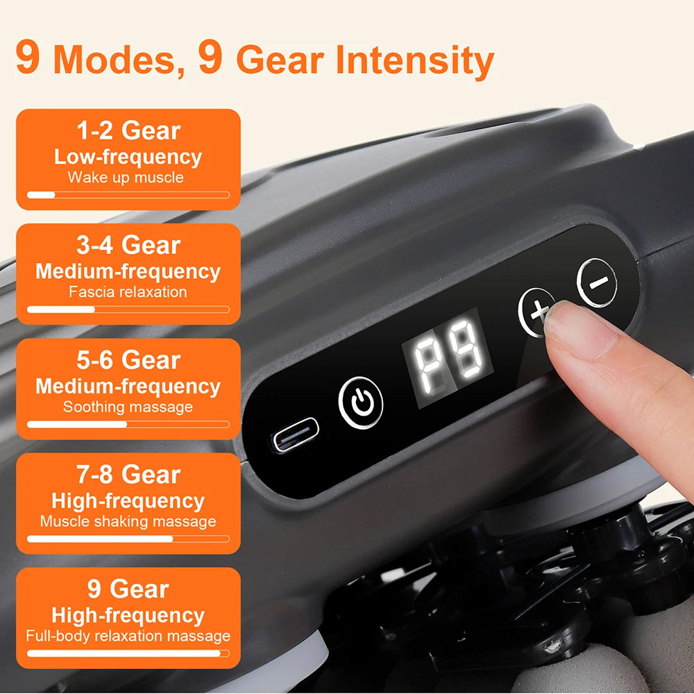Iebilif Wireless Deep Tissue Fascia Massage Gun 42 Heads