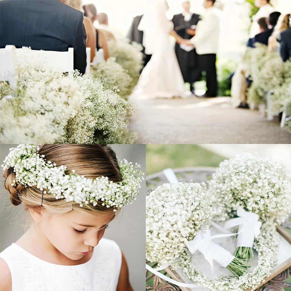 48 Pieces Babysbreath Artificial Flowers Starry Sky Bulk Wedding Decor