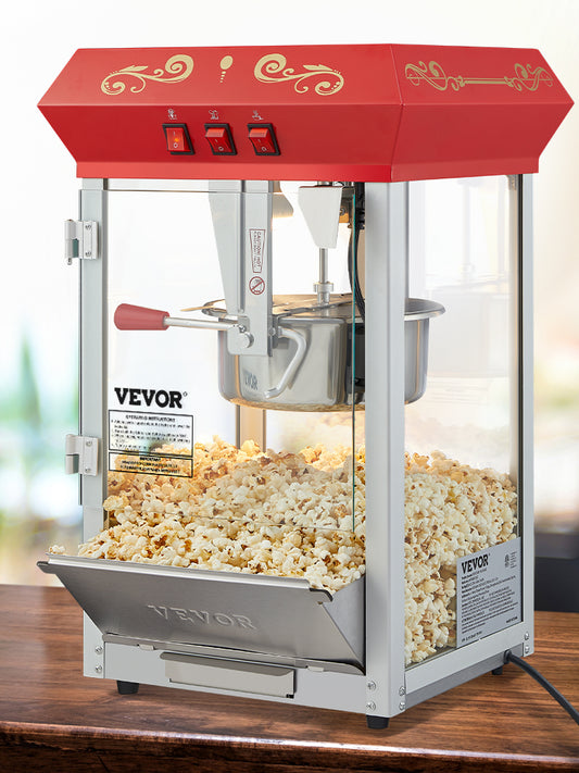 Succebuy Commercial Popcorn Maker with 304 Stainless Steel Heating Tube